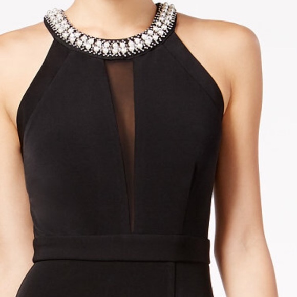 Speechless Juniors’ embellished front-slit A-line Gown  / Prom Dress  (size 3) - Picture 3 of 11